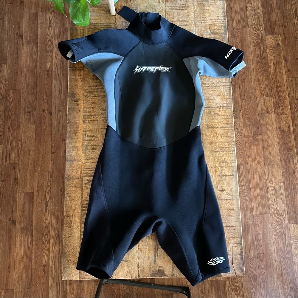 HYPERFLEX Men's 2mm Shorty Springsuit Wetsuit Size Medium